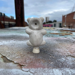 Billy Bear Pipe -  Antique White